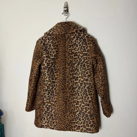 Bernardo Leopard Print Double Breasted Cheetah Coat Jacket Size XS - Picture 10 of 11